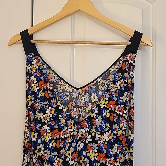 RAG & BONE Multicolored Floral Print Estell V-Neck Tank Slip Midi Dress Size S/P - Picture 7 of 13